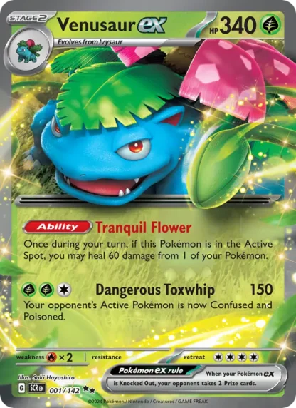 Venusaur ex · Stellar Crown 001