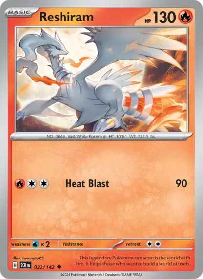 Reshiram · Stellar Crown 022