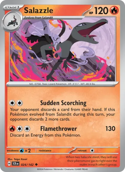 Salazzle · Stellar Crown 024