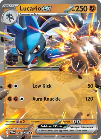 Lucario ex · Stellar Crown 082