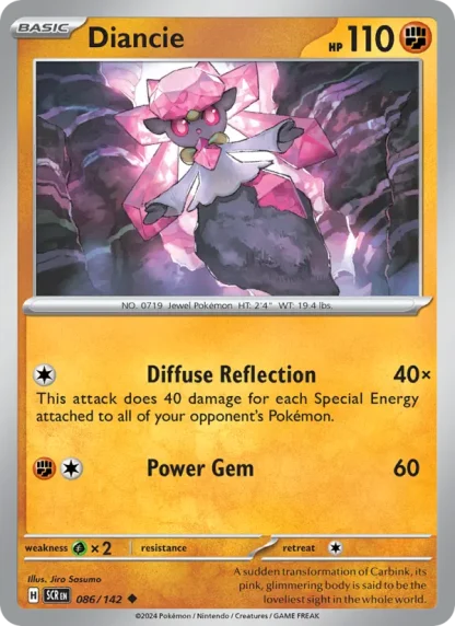 Diancie · Stellar Crown 086