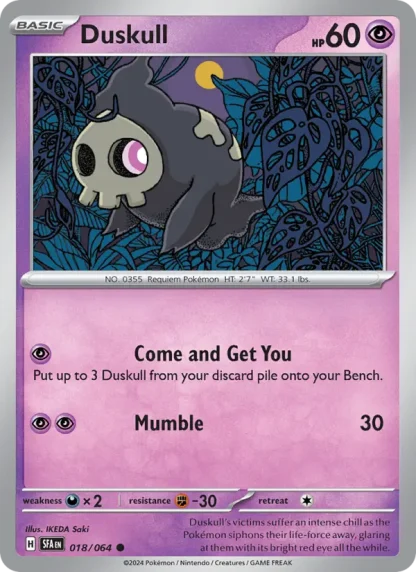 Duskull · Shrouded Fable 018