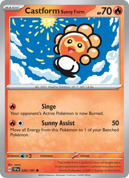 Castform Sunny Form · Surging Sparks 020