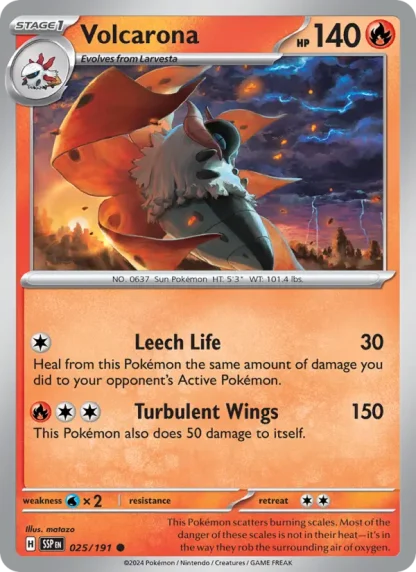 Volcarona · Surging Sparks 025