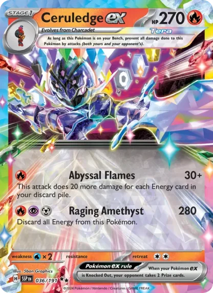 Ceruledge ex · Surging Sparks 036