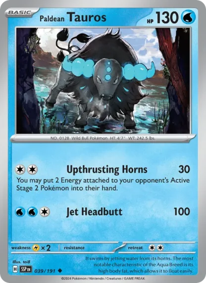 Paldean Tauros · Surging Sparks 039