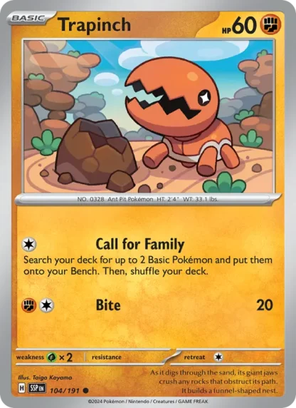 Trapinch · Surging Sparks 104