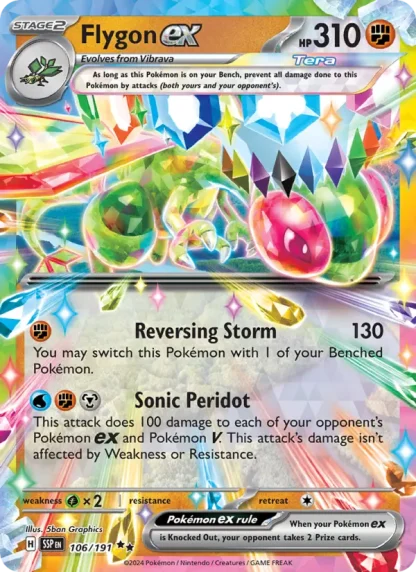 Flygon ex · Surging Sparks 106