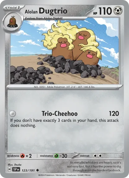 Alolan Dugtrio · Surging Sparks 123