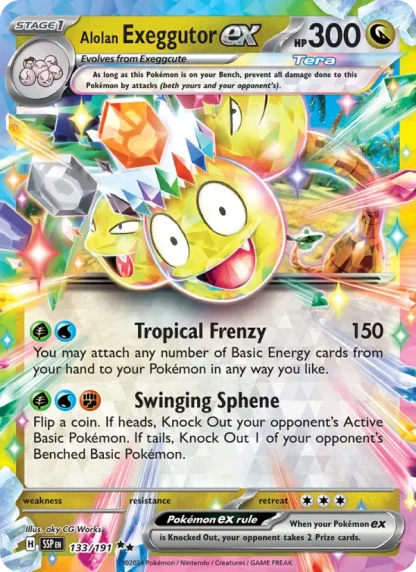 Alolan Exeggutor ex · Surging Sparks 133
