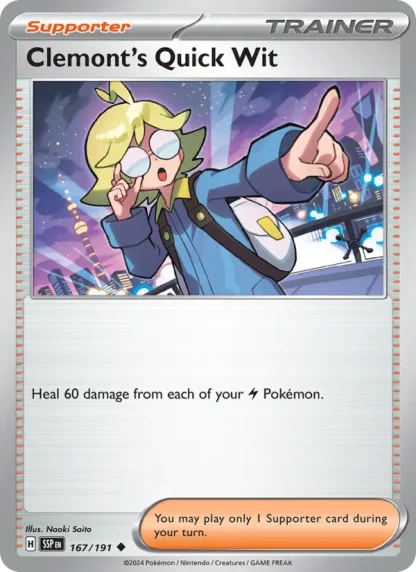 Clemont's Quick Wit · Surging Sparks 167