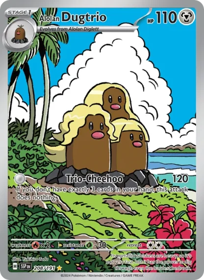 Alolan Dugtrio · Surging Sparks 208