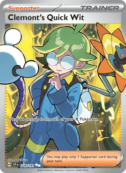 Clemont's Quick Wit · Surging Sparks 229