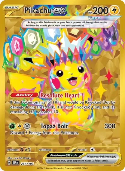 Pikachu ex · Surging Sparks 247