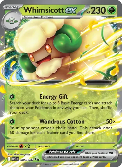 Whimsicott ex · White Flare 005
