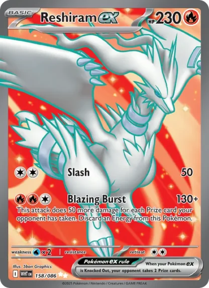 Reshiram ex · White Flare 158
