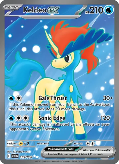 Keldeo ex · White Flare 159