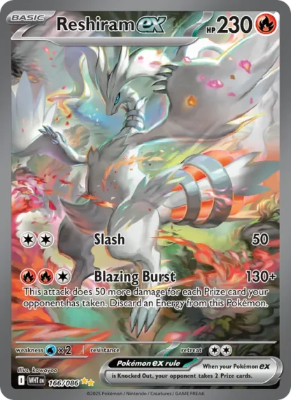 Reshiram ex · White Flare 166