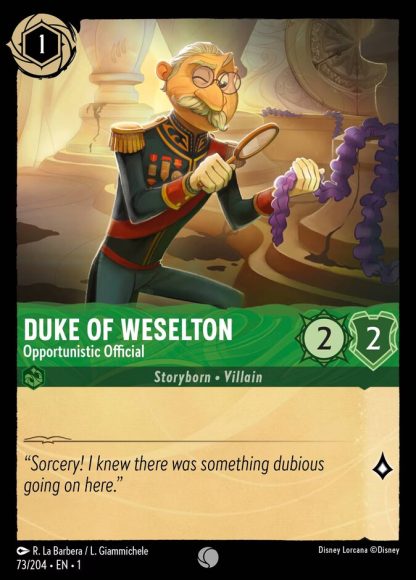 Duke of Weselton - Opportunistic Official  ·  The First Chapter 73