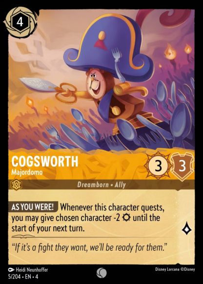Cogsworth - Majordomo · Ursula's Return 5