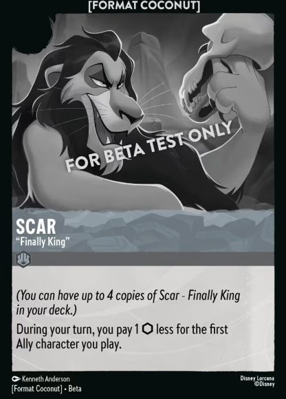 Scar - "Finally King" · Format Coconut 17