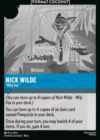 Nick Wilde - "Wily Fox"  ·  Format Coconut 9